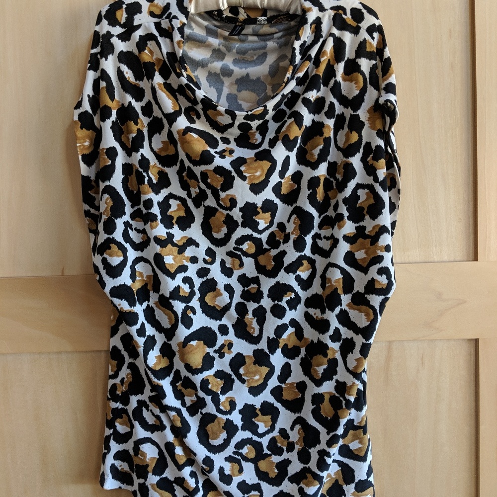 Norma Kamali Dolman Tunic Cowl Top